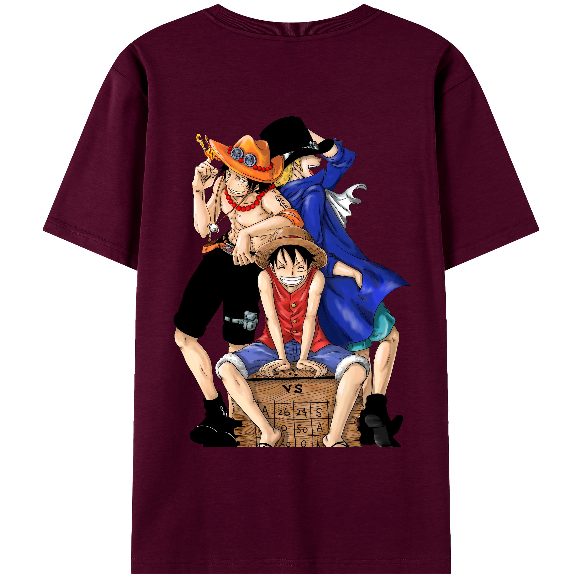 ワンピース モンキー・D・ルフィ ONE PIECE Monkey D. Luffy レディース半袖Tシャツ(バックプリント)